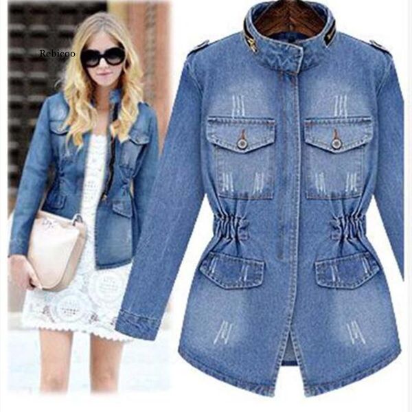 women's jackets denim women 2021 autumn fashion long sleeve jeans coat casual outwear plus size 5xl, Black;brown
women's jackets denim women 2021 autumn fashion long sleeve jeans coat casual outwear plus size 5xl, Black;brown