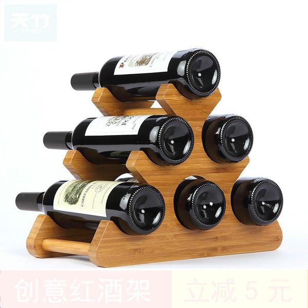 ice buckets and coolers 6 bottles bamboo red wine holders creative rack display shelf household living room bottle deskdecoration
ice buckets and coolers 6 bottles bamboo red wine holders creative rack display shelf household living room bottle deskdecoration
