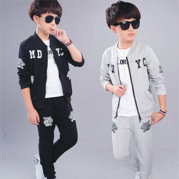 Spring Autumn Kids Clothing Set Boys Tracksuit Long Sleeve Sweatshirts+pants Clothes Sets For Teenager Sports Suits 4-12t, Gray
Spring Autumn Kids Clothing Set Boys Tracksuit Long Sleeve Sweatshirts+pants Clothes Sets For Teenager Sports Suits 4-12t, Gray