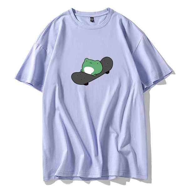 merry pretty summer skateboard frog oversized women cute graphic tshirt harajuku fashion femme t-shirts korean style kawaii 210526, White
merry pretty summer skateboard frog oversized women cute graphic tshirt harajuku fashion femme t-shirts korean style kawaii 210526, White