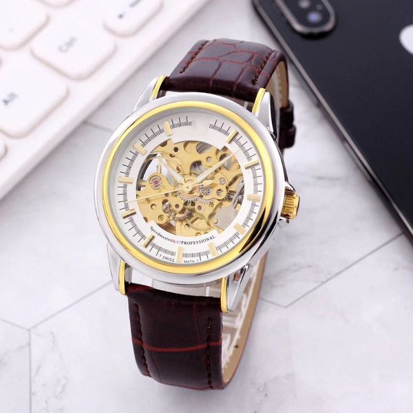 2021wis platform three needle belt mechanical european brand watch fashion, Slivery;brown
2021wis platform three needle belt mechanical european brand watch fashion, Slivery;brown
