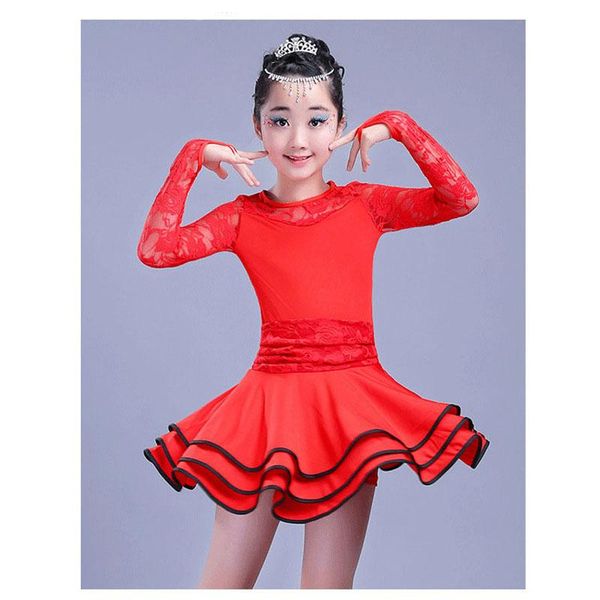 stage wear girls long sleeves latin dance dress kids plus size ballroom salsa tango rumba cha costume child lace fancy, Black;red
stage wear girls long sleeves latin dance dress kids plus size ballroom salsa tango rumba cha costume child lace fancy, Black;red