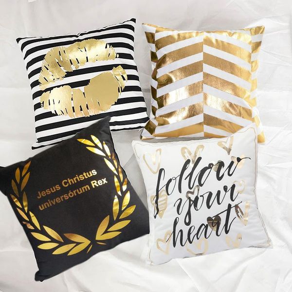 cushion/decorative pillow bronzing soft velvet cushion covers black white gilding embrace case sofa automobile set 45*45cm
cushion/decorative pillow bronzing soft velvet cushion covers black white gilding embrace case sofa automobile set 45*45cm