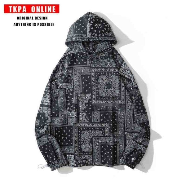 tkpa autumn winter men's women's sports coat cashew flower national style couple loose hip hop fashion brand hooded sweater, Black
tkpa autumn winter men's women's sports coat cashew flower national style couple loose hip hop fashion brand hooded sweater, Black