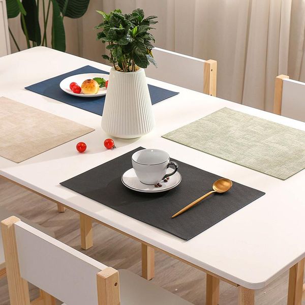 mats & pads 1 pc pu leather placemat nordic style rectangular heat insulation el western waterproof table mat
mats & pads 1 pc pu leather placemat nordic style rectangular heat insulation el western waterproof table mat
