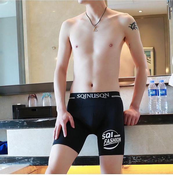 underpants ice silk lengthening fashion men's korean sports fitness anti-wear leg anti light comfortable breathable youth long boxer pa, Black;white
underpants ice silk lengthening fashion men's korean sports fitness anti-wear leg anti light comfortable breathable youth long boxer pa, Black;white