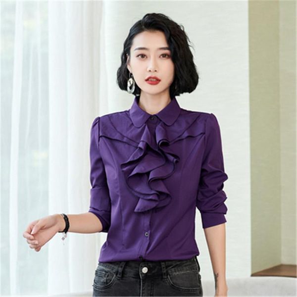 korean fashion women blouses shirts elegant ruffle chiffon shirt plus size womens and blusas pz2536 women's, White
korean fashion women blouses shirts elegant ruffle chiffon shirt plus size womens and blusas pz2536 women's, White