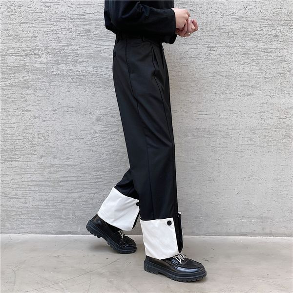 pants fashionable the big size spring black and white contrast hems flanging design niche casual trendy men's korean sagging
pants fashionable the big size spring black and white contrast hems flanging design niche casual trendy men's korean sagging