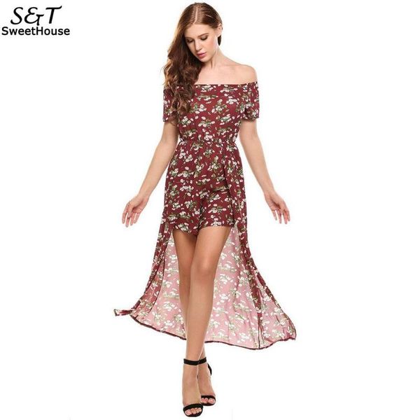 women's jumpsuits & rompers sleeve the shoulder short off empire floral, Black;white
women's jumpsuits & rompers sleeve the shoulder short off empire floral, Black;white