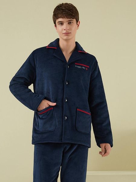 men's sleepwear pajamas suit home service winter composite coral fleece lamb velvet thick, Black;brown
men's sleepwear pajamas suit home service winter composite coral fleece lamb velvet thick, Black;brown
