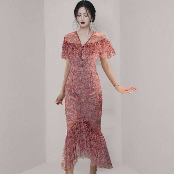 fashion designer vintage elegant flower print ruffles mermaid party dresses office ol bodycon chiffon slim dress robes 210526, Black;gray
fashion designer vintage elegant flower print ruffles mermaid party dresses office ol bodycon chiffon slim dress robes 210526, Black;gray
