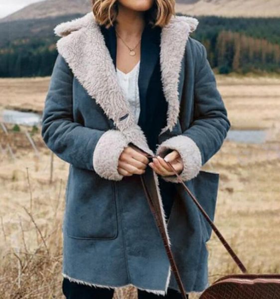 women's jackets 2021 european and american autumn product lapel long-sleeved plush jacket fur causal pocket solid color vintage simple, Black;brown
women's jackets 2021 european and american autumn product lapel long-sleeved plush jacket fur causal pocket solid color vintage simple, Black;brown
