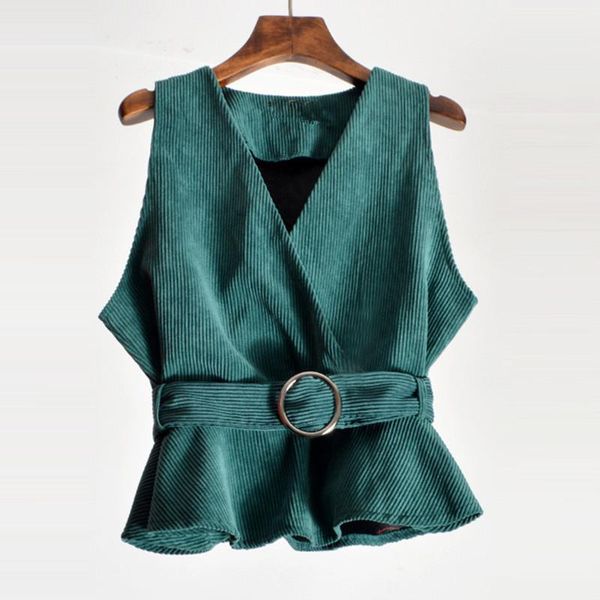 women's vests women vest jacket spring autumn clothes female coat korean sleeveless slim belt corduroy casual short waistcoats, Black;white
women's vests women vest jacket spring autumn clothes female coat korean sleeveless slim belt corduroy casual short waistcoats, Black;white
