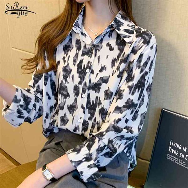 autumn retro printed long sleeve korean loose women shirts leopard chiffon blouse streetwear blusas mujer 10543 210521, White
autumn retro printed long sleeve korean loose women shirts leopard chiffon blouse streetwear blusas mujer 10543 210521, White