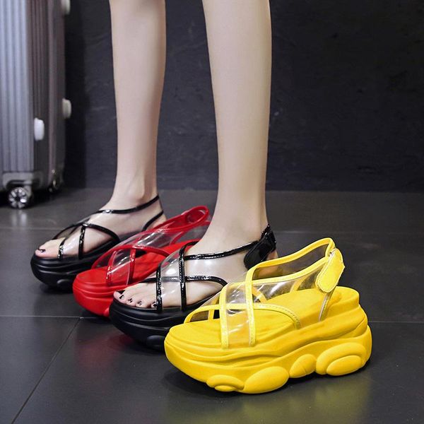 clogs wedge plastic sandal comfort shoes for women summer heels suit female beige increasing height espadrilles platform transpa dress, Black
clogs wedge plastic sandal comfort shoes for women summer heels suit female beige increasing height espadrilles platform transpa dress, Black