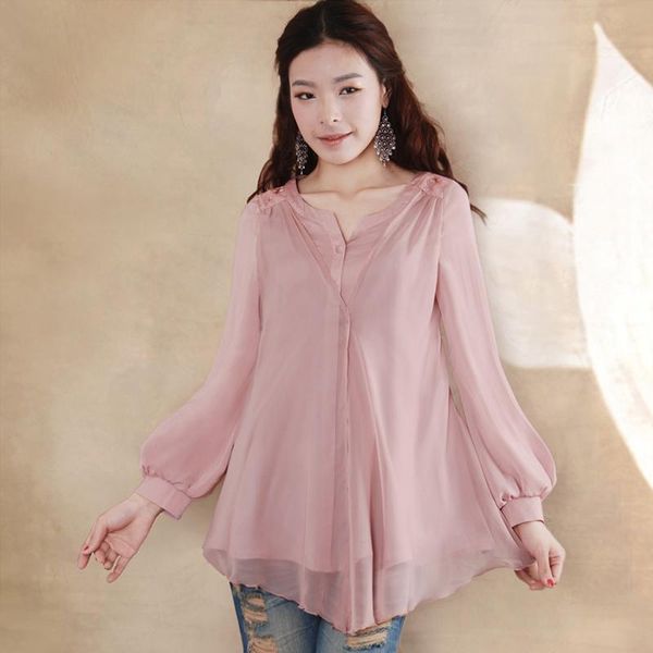 women's blouses & shirts 2021 summer women elegant blouse shirt chiffon long sleeve sweet cute blusa top, White
women's blouses & shirts 2021 summer women elegant blouse shirt chiffon long sleeve sweet cute blusa top, White