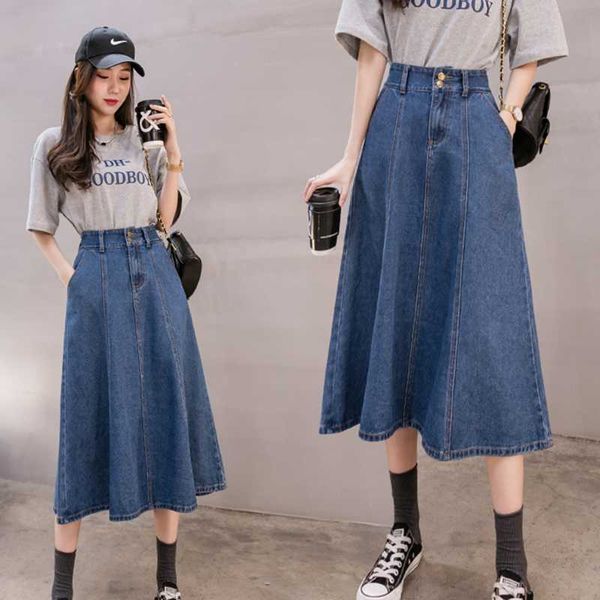 skirts denim long plus size oversized 5xl large korean fashion high-waisted vintage summer women's clothing skirt vetement femme 2021, Black
skirts denim long plus size oversized 5xl large korean fashion high-waisted vintage summer women's clothing skirt vetement femme 2021, Black