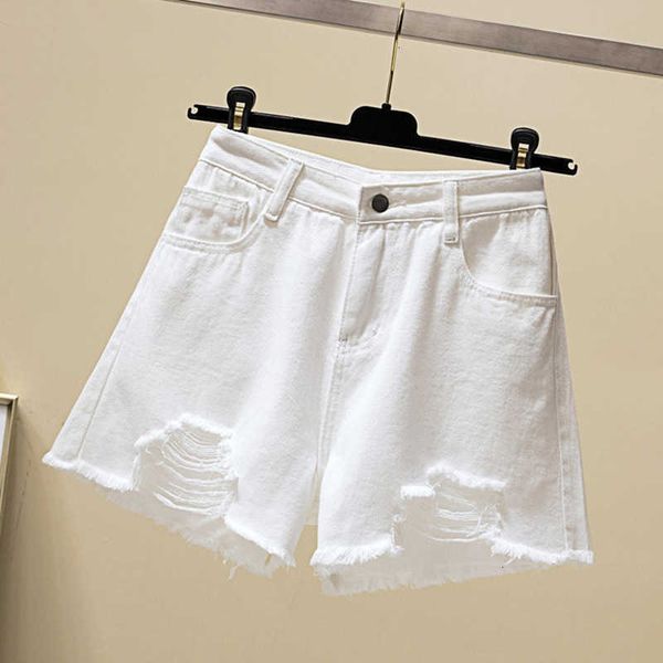 women's shorts summer autumn casual ripped hole denim women wide high waist loose leg slim all-match female plus size qgc5, White;black
women's shorts summer autumn casual ripped hole denim women wide high waist loose leg slim all-match female plus size qgc5, White;black
