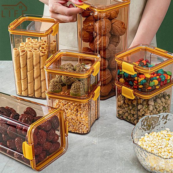transparent square sealed fresh-keeping boxes storage container cereal tank dried fruits kitchen accessories bottles & jars
transparent square sealed fresh-keeping boxes storage container cereal tank dried fruits kitchen accessories bottles & jars