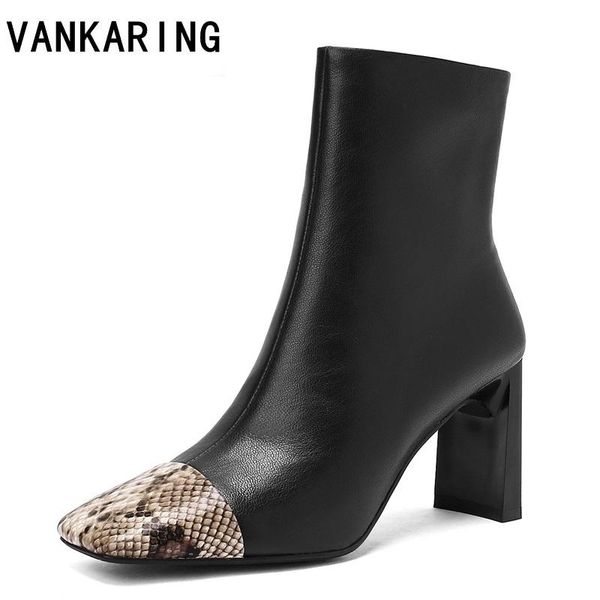 boots women shoes comfy soft leather platform square toe chunky high heel side zipper ankle booties genuine party, Black
boots women shoes comfy soft leather platform square toe chunky high heel side zipper ankle booties genuine party, Black
