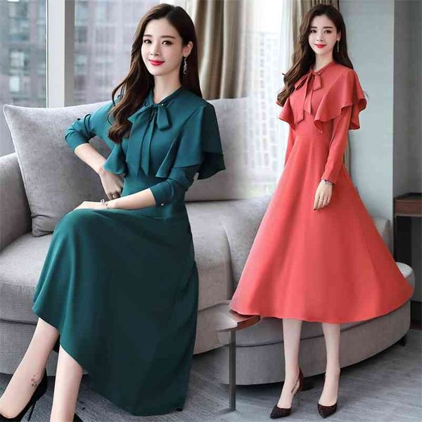 autumn style women's pure color korean dress with long sleeves and big swing mid-length 210603, Black;gray
autumn style women's pure color korean dress with long sleeves and big swing mid-length 210603, Black;gray