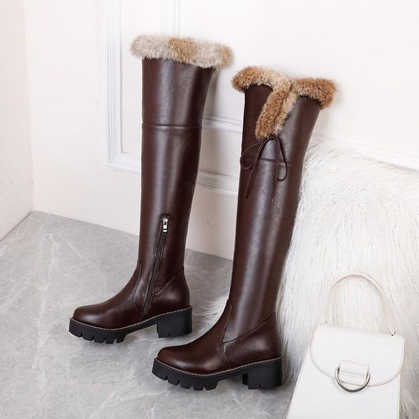 boots 2021 winter thick heel round head long warm snow women's knee boots-81, Black
boots 2021 winter thick heel round head long warm snow women's knee boots-81, Black