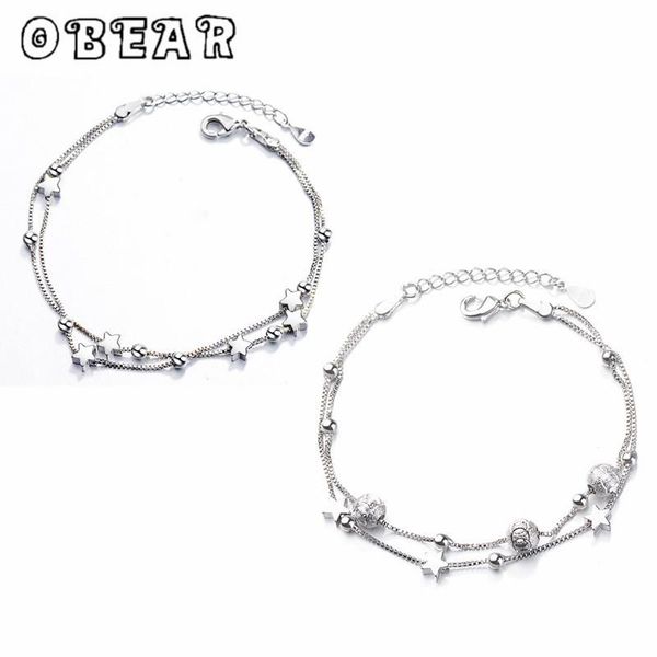 link, chain obear double layer star round beads bracelets &bangles korean style small freshsilver plated bracelet for women, Black
link, chain obear double layer star round beads bracelets &bangles korean style small freshsilver plated bracelet for women, Black