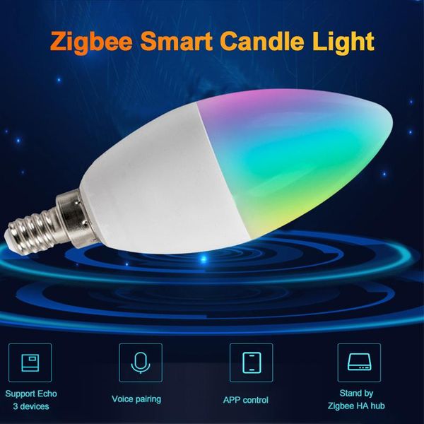 smart home control tuya zigbee 3.0 candle led bulb e12 e14 110-240 rgbw 5w light adjustable scene work with google alexa
smart home control tuya zigbee 3.0 candle led bulb e12 e14 110-240 rgbw 5w light adjustable scene work with google alexa