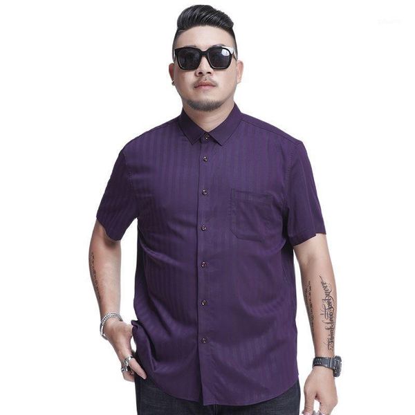 classic brand bamboo fiber striped short-sleeved shirt 2021 summer business casual young men's loose 6xl 7xl 8xl shirts, White;black
classic brand bamboo fiber striped short-sleeved shirt 2021 summer business casual young men's loose 6xl 7xl 8xl shirts, White;black
