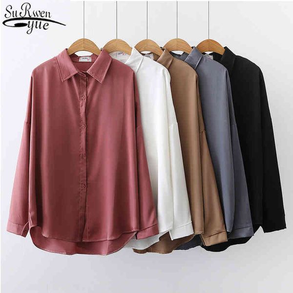 korean vintage loose blouse women polo collar long sleeve 's shirts single breasted solid and blouses 11331 210427, White
korean vintage loose blouse women polo collar long sleeve 's shirts single breasted solid and blouses 11331 210427, White
