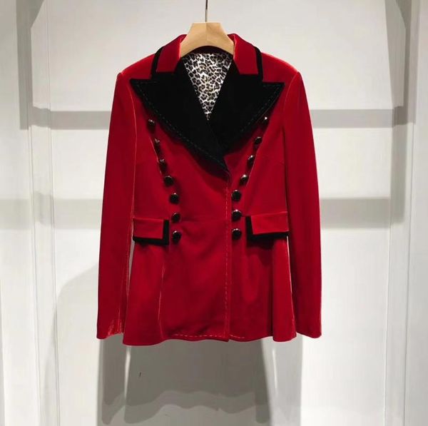 ladies 2021 fashion long sleeve lapel red velvet suit jacket 1216 women's suits & blazers, White;black
ladies 2021 fashion long sleeve lapel red velvet suit jacket 1216 women's suits & blazers, White;black