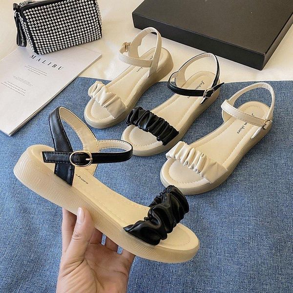 fairy style thick-soled roman sandals summer women's single shoes fashion buckle belt x786 dress, Black
fairy style thick-soled roman sandals summer women's single shoes fashion buckle belt x786 dress, Black