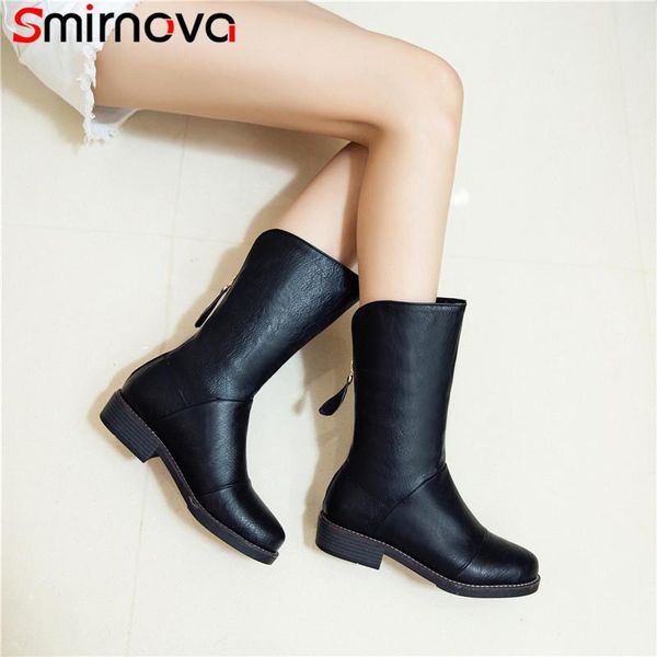boots smirnova plus size 34-44 women zipper european style western ladies shoes round toe soft pu leather ankle, Black
boots smirnova plus size 34-44 women zipper european style western ladies shoes round toe soft pu leather ankle, Black