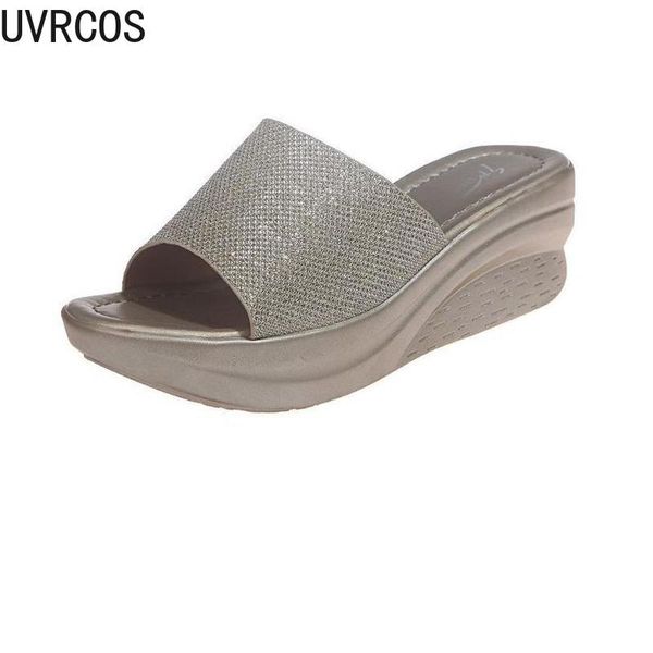 casual simple women's slippers solid color wild trend outdoor platform flat open toe sequins modified 2021, Black
casual simple women's slippers solid color wild trend outdoor platform flat open toe sequins modified 2021, Black