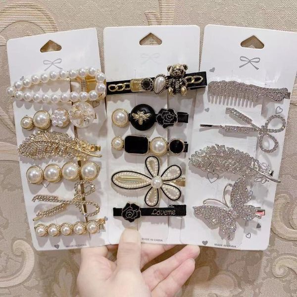 hair clips & barrettes 5pcs/set women girls elegant full pearls geometric sweet ornament hairpin barrette headband accessories, Golden;silver
hair clips & barrettes 5pcs/set women girls elegant full pearls geometric sweet ornament hairpin barrette headband accessories, Golden;silver