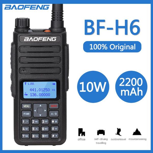 baofeng bf-h6 walkie-talkie 10w high power ham radios dual band uhf vhf transmitter two way radio walkie talkie
baofeng bf-h6 walkie-talkie 10w high power ham radios dual band uhf vhf transmitter two way radio walkie talkie