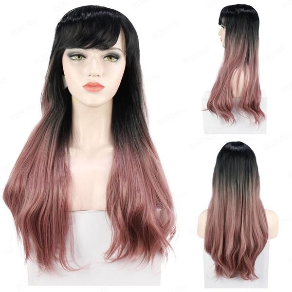synthetic wigs rebcass long natural wavy for black women omber pink wig heat resistant fiber cosplay
synthetic wigs rebcass long natural wavy for black women omber pink wig heat resistant fiber cosplay