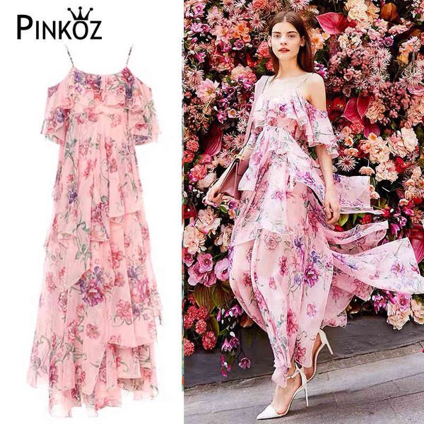 pink floral print dress women's off shoulder high waist ruffles summer fashion runway resortdresses vestidos 210421, Black;gray
pink floral print dress women's off shoulder high waist ruffles summer fashion runway resortdresses vestidos 210421, Black;gray