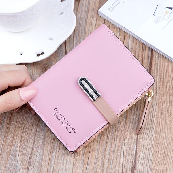 wallets student fashion simple coin purse wallet lady zipper buckle soft small short thin card holder, Red;black
wallets student fashion simple coin purse wallet lady zipper buckle soft small short thin card holder, Red;black