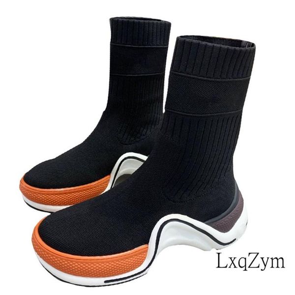 boots brand arch design elastic thick bottom women sneakers 2021colorful runway trainers stars same style knitted sock shoes, Black
boots brand arch design elastic thick bottom women sneakers 2021colorful runway trainers stars same style knitted sock shoes, Black