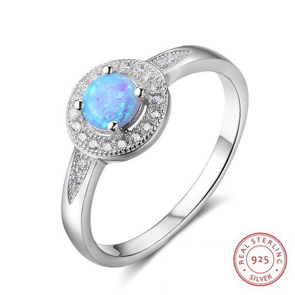 cluster rings 925 sterling silver wedding engagement round blue opal ring for women cz finger jewelry birthday gift, Golden;silver
cluster rings 925 sterling silver wedding engagement round blue opal ring for women cz finger jewelry birthday gift, Golden;silver