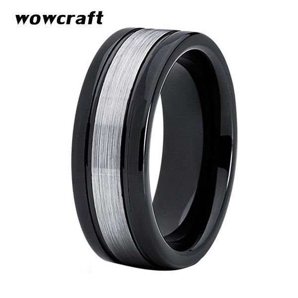 wedding rings mens tungsten ring brushed and polished finish black plated carbide engagement band comfort fit, Slivery;golden
wedding rings mens tungsten ring brushed and polished finish black plated carbide engagement band comfort fit, Slivery;golden