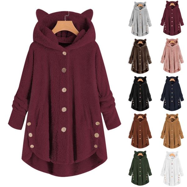 women's trench coats factory direct cat ears hooded single breasted plush mid-length coat solid color double-sided warm, Tan;black
women's trench coats factory direct cat ears hooded single breasted plush mid-length coat solid color double-sided warm, Tan;black