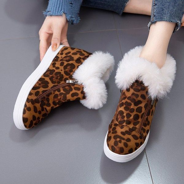 boots 2021 leopard winter women big size zipper snow shoes warm plush fur short ankle fashion, Black
boots 2021 leopard winter women big size zipper snow shoes warm plush fur short ankle fashion, Black