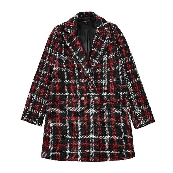 autumn and winter 2021 retro fashion tweed double-breasted lapel plaid small fragrance suit jacket women women's suits & blazers, White;black
autumn and winter 2021 retro fashion tweed double-breasted lapel plaid small fragrance suit jacket women women's suits & blazers, White;black