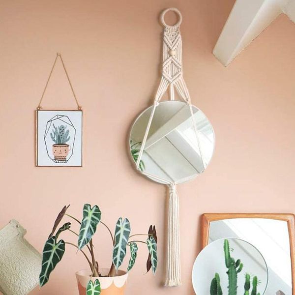 mirrors hanging wall mirror with macrame fringe round boho art decor for apartment living room bedroom dorm entryways
mirrors hanging wall mirror with macrame fringe round boho art decor for apartment living room bedroom dorm entryways