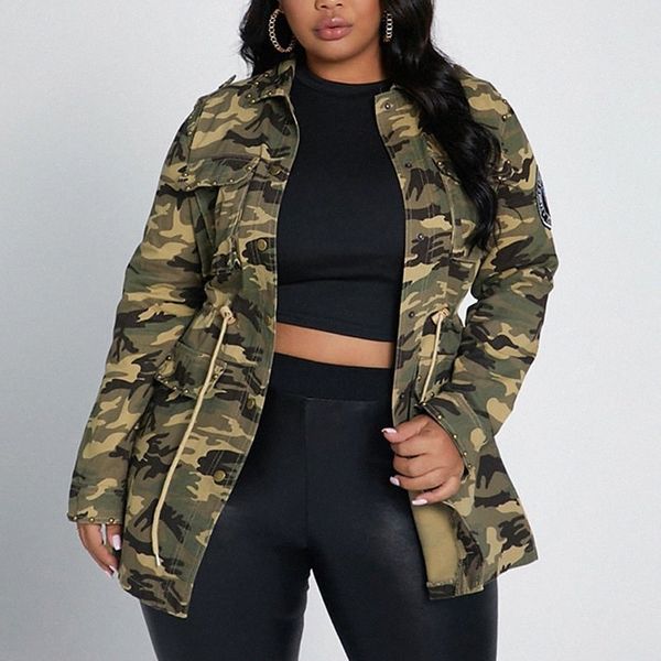 women's plus size jacket drawstring pocket camouflage causal vacation long sleeve turndown regular fall winter green l xl 3xl 4xl f, Black
women's plus size jacket drawstring pocket camouflage causal vacation long sleeve turndown regular fall winter green l xl 3xl 4xl f, Black