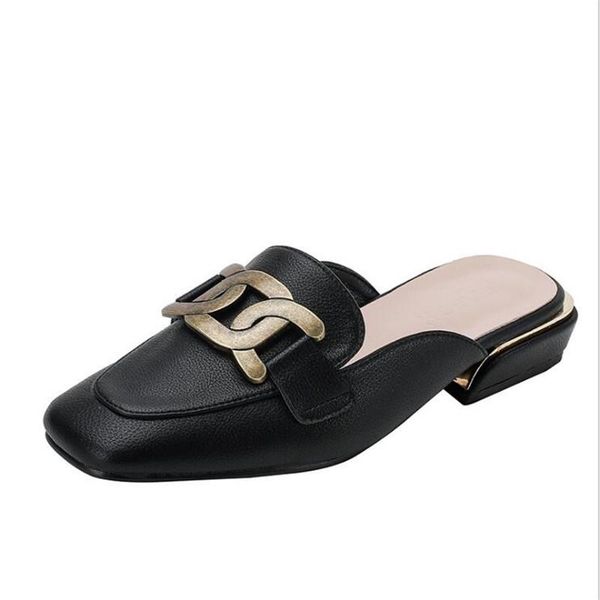slippers 2021 fashion sandals outdoor women's summer outing baotou muller shoes plus size flat, Black
slippers 2021 fashion sandals outdoor women's summer outing baotou muller shoes plus size flat, Black