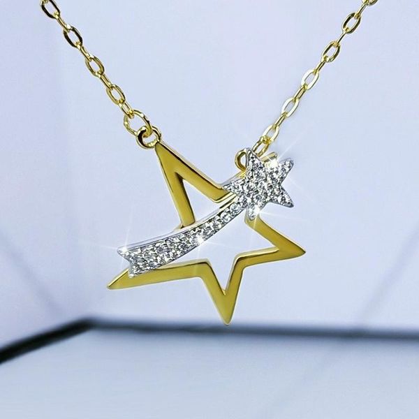 pendant necklaces caoshi aesthetic star for women fashionable design gold color neck jewelry dainty accessories gift with shiny zirconia, Silver
pendant necklaces caoshi aesthetic star for women fashionable design gold color neck jewelry dainty accessories gift with shiny zirconia, Silver