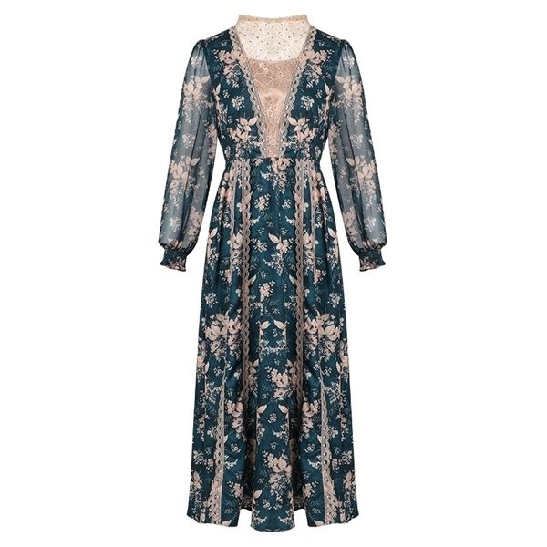 temperament dress spring new palace bubble sleeve lace splicing medium long sleeve o-neck collar dress 210325, Black;gray
temperament dress spring new palace bubble sleeve lace splicing medium long sleeve o-neck collar dress 210325, Black;gray